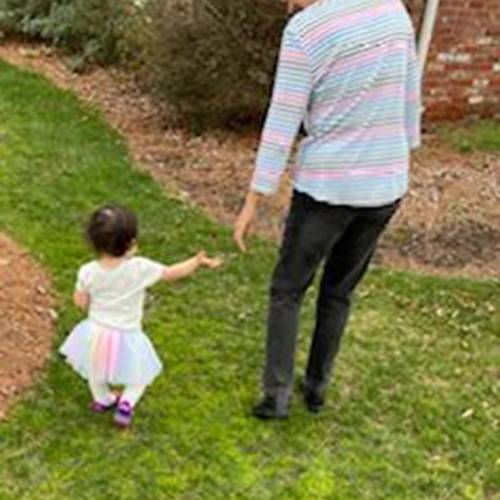 I see happy when my granddaughter reaches out to hold my hand. - Gay R., Virginia Beach, Va