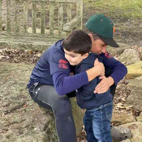 Happiness is: witnessing my son showing love freely...and innocence. - Elizabeth M., Virginia Beach, Va