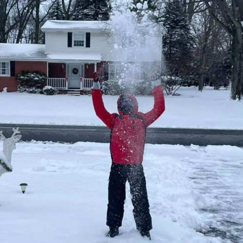 Playing in the snow. - Lisa P., Virginia Beach, Va