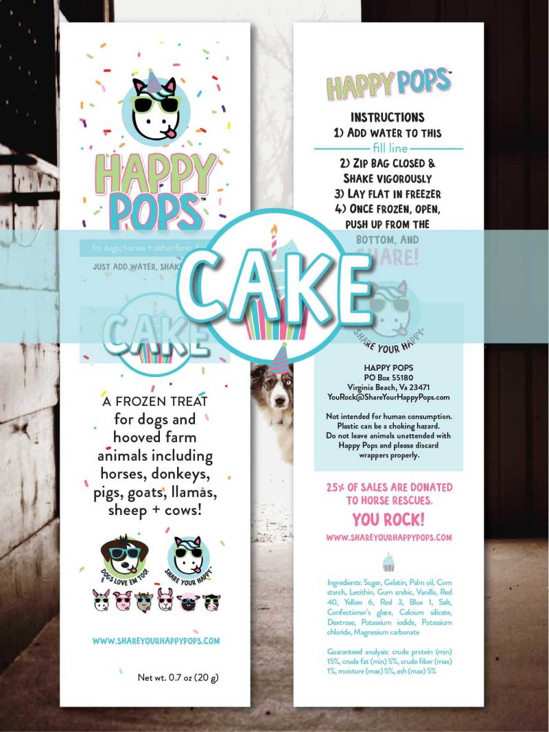 Cake Flavor Happy Pops - 5 pack