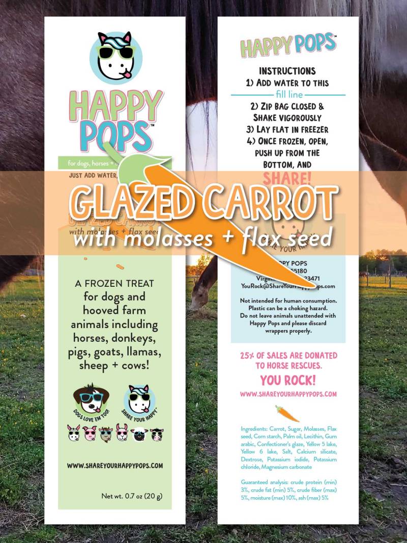 Glazed Carrot Happy Pops - 5 pack