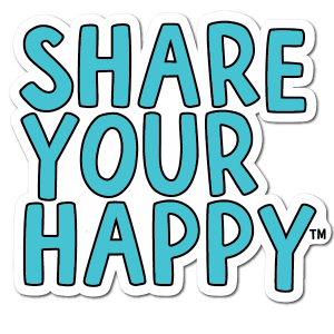 Share Your Happy sticker